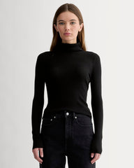 womens-ribbed-turtleneck-ultrasoft-merino-black | primary