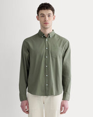 mens-washed-poplin-shirt-lichen-green | primary