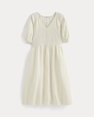 womens-linen-oversized-puff-sleeve-dress-bone | alt