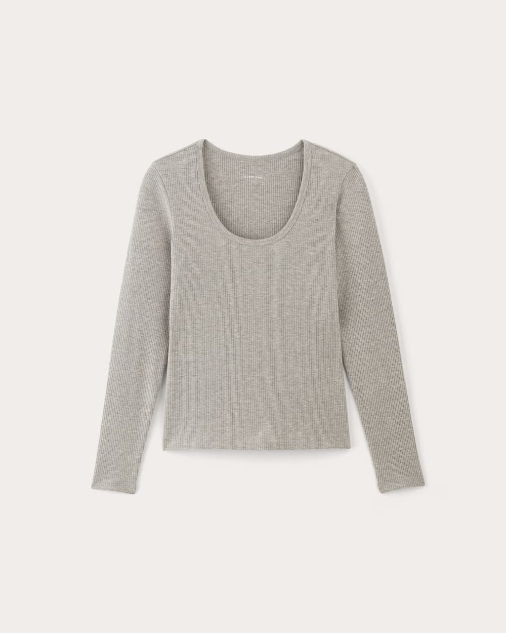 womens-tencel-rib-long-sleeve-shimmy-tee-heathered-grey | alt