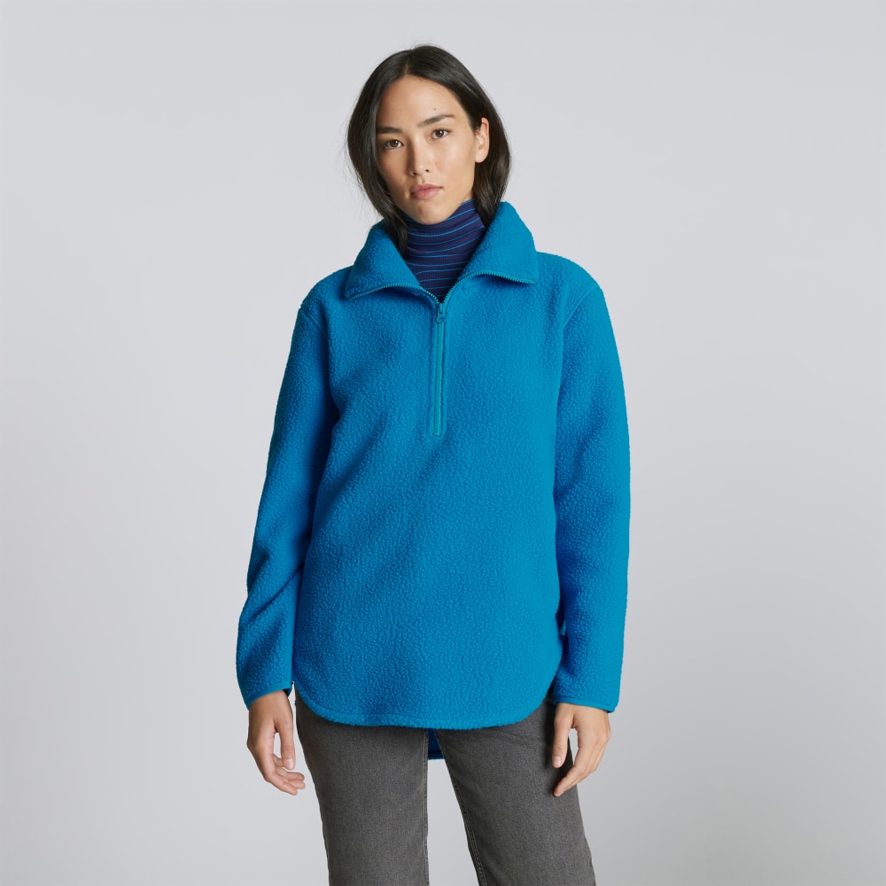 womens-renew-fleece-half-zip-horizon-blue | primary