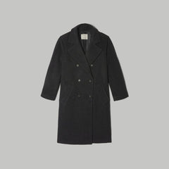womens-italian-rewool-long-peacoat-heathered-black | alt