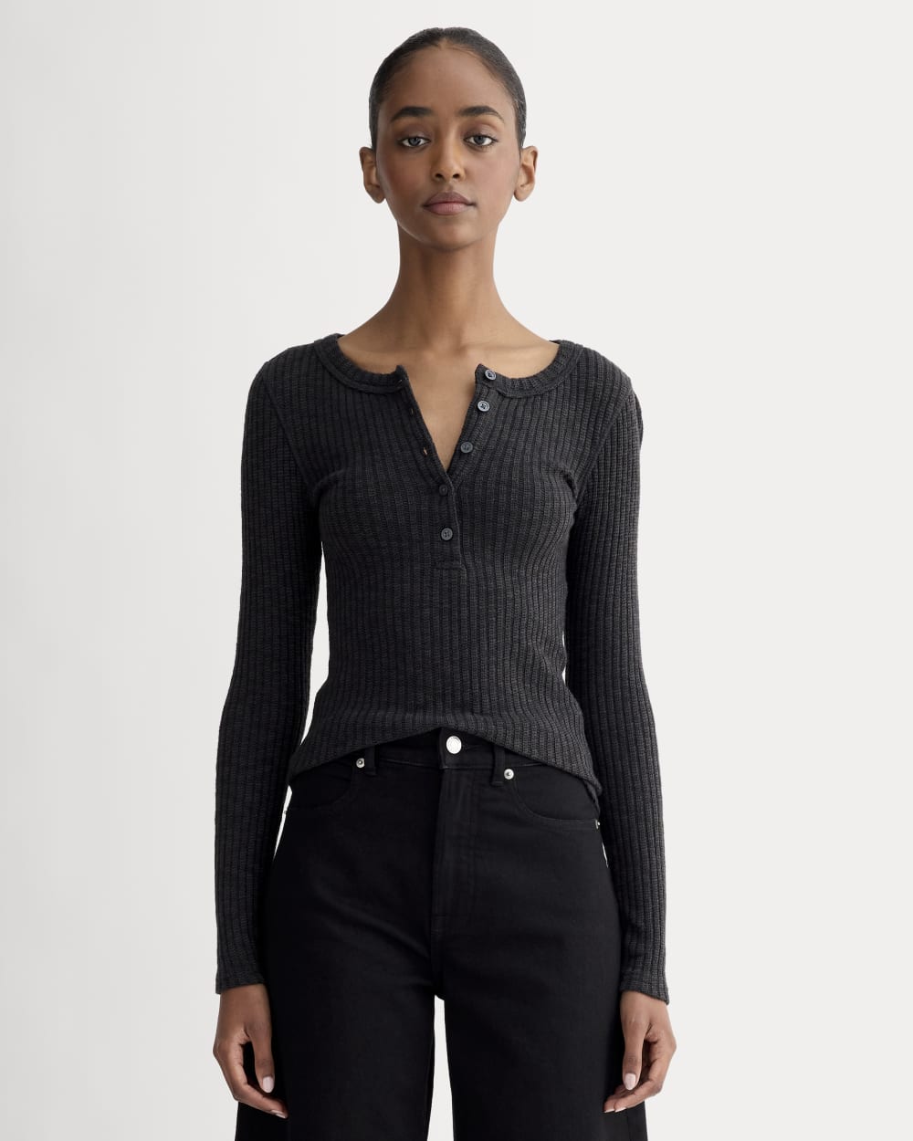 womens-cozy-rib-henley-black | primary