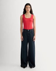 womens-form-square-neck-bodysuit-classic-red | primary