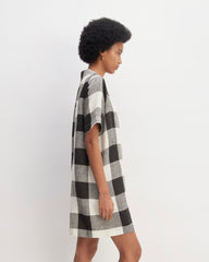 womens-linen-ss-shirt-dress-bone-black-check
