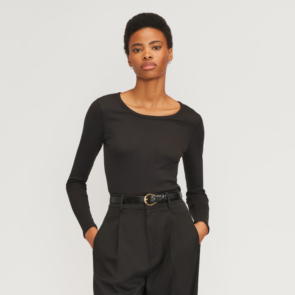 womens-cropped-supima-rib-ls-crew-black | primary