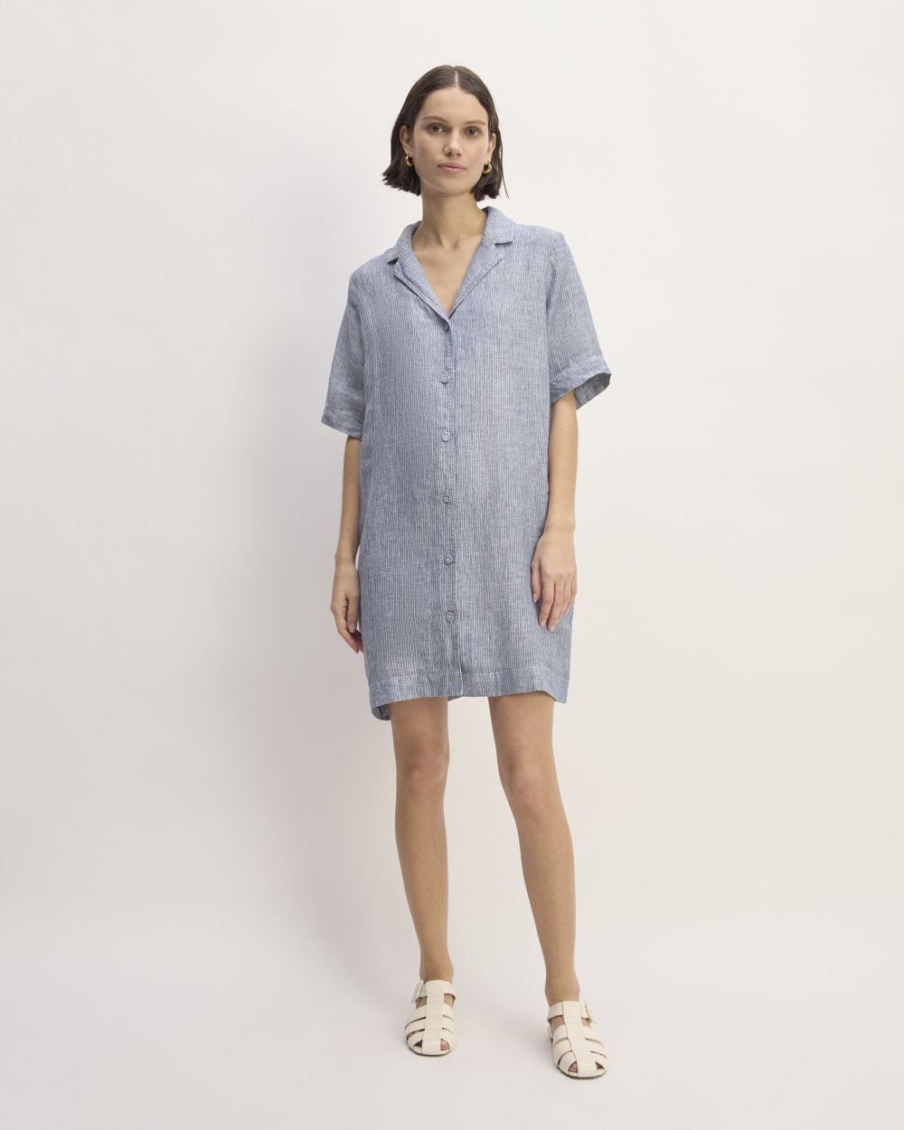 womens-linen-ss-shirt-dress-white-blue | primary