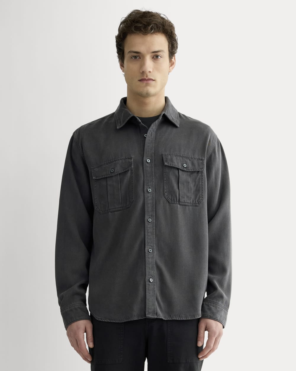 mens-tencel-utility-shirt-jacket-graphite | primary