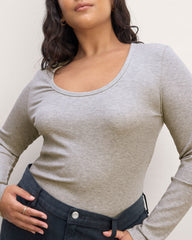 womens-tencel-rib-long-sleeve-shimmy-tee-heathered-grey