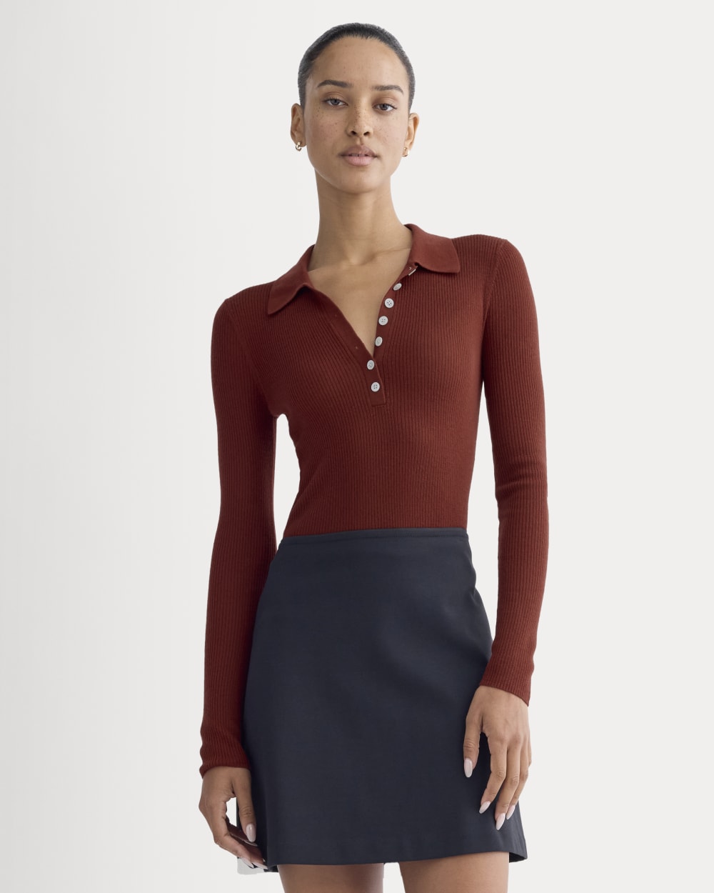 womens-ultrafine-merino-ribbed-polo-merlot | primary