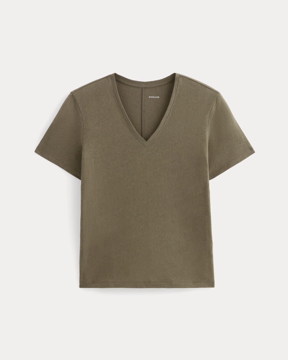 womens-slouchy-v-tee-cotton-linen-deep-taupe | alt