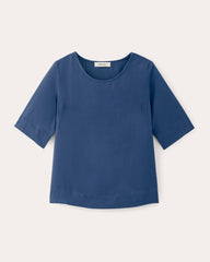 womens-tencel-buttersoft-relaxed-tee-navy | alt