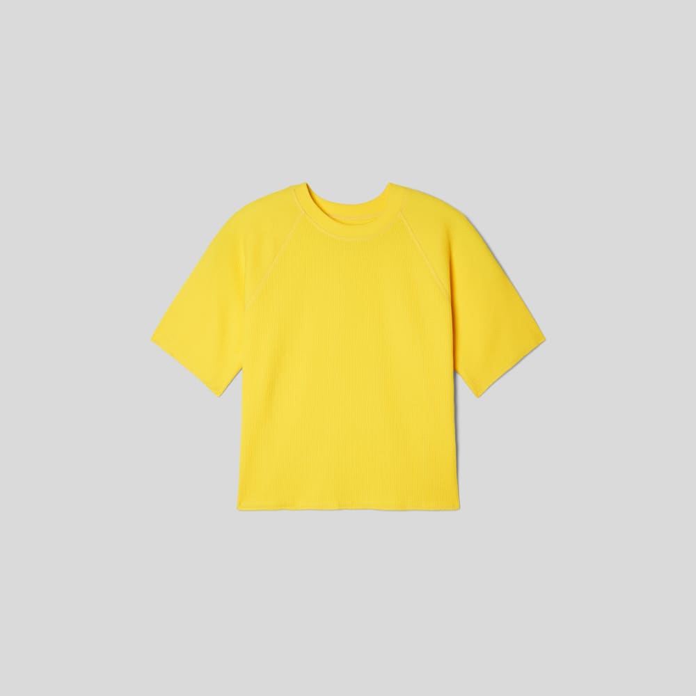 womens-organic-cotton-waffle-raglan-tee-high-visibility-yellow | alt
