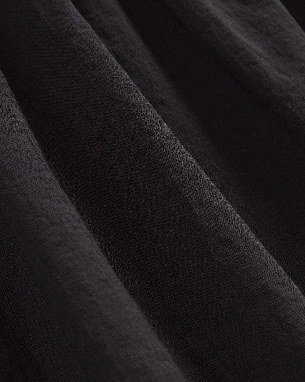 womens-gauze-puff-sleeve-mini-dress-black