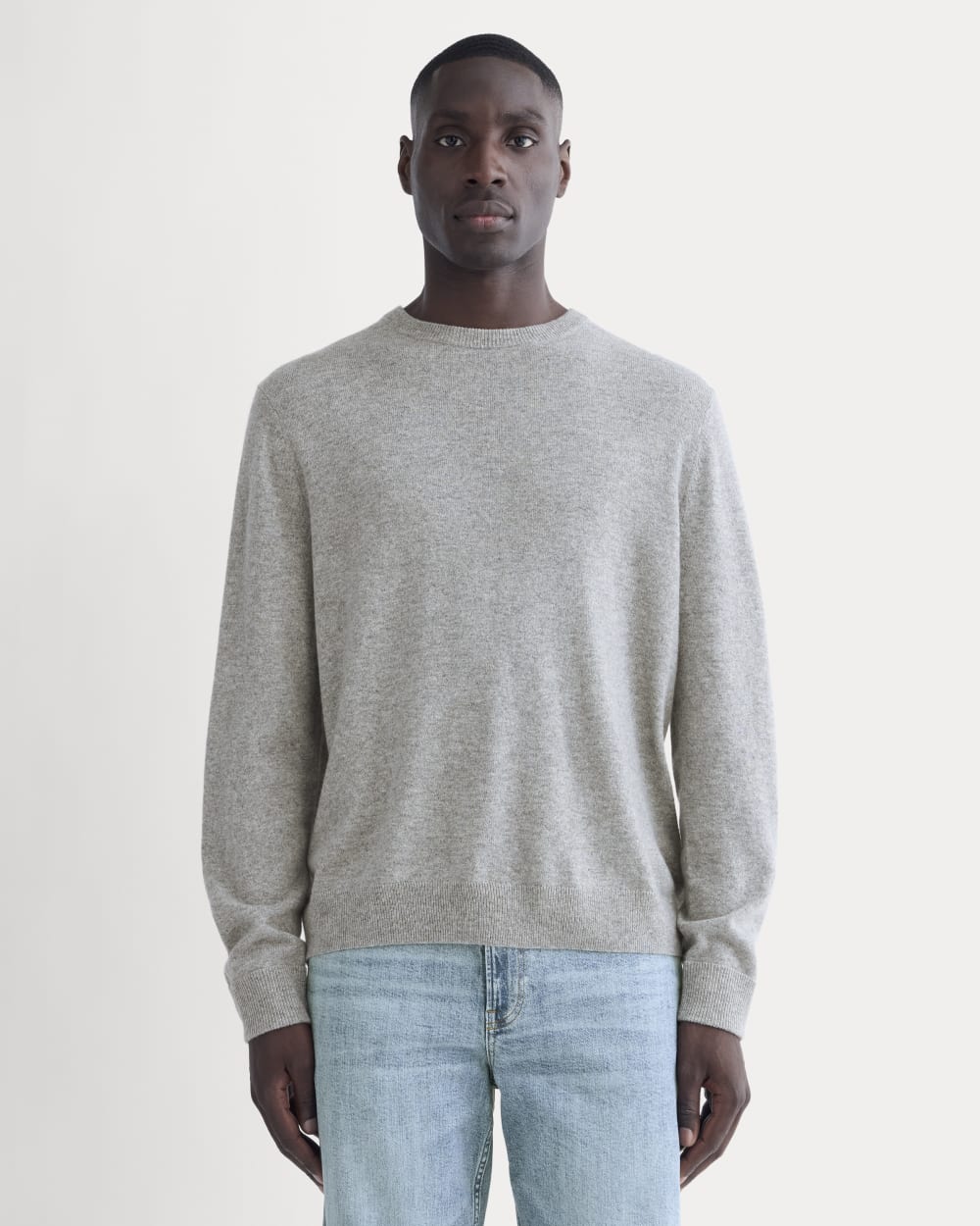 mens-cashmere-crew-light-heather-grey | primary