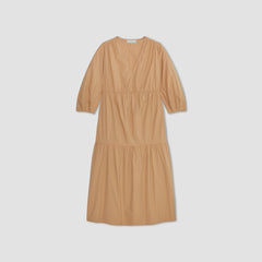 womens-poplin-tiered-dress-caramel | alt