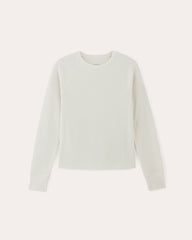 womens-cotton-waffle-crew-ls-tee-bone | alt