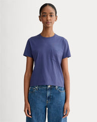 womens-organic-cotton-box-cut-pocket-tee-deep-cobalt | primary