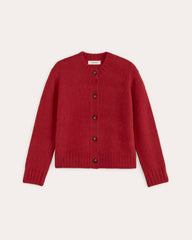 womens-crew-cardigan-in-alpaca-berry-red | alt