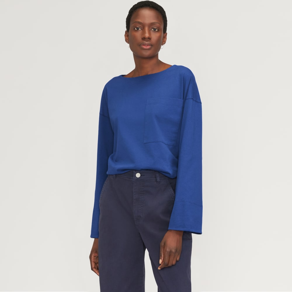 womens-premium-wt-oversized-pocket-tee-mazarine-blue | primary