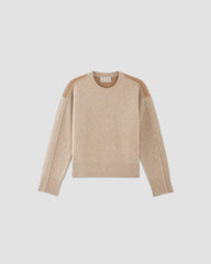 womens-merino-wool-crewneck-sweater-camel-oat | alt