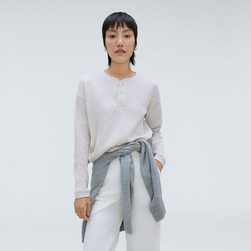 womens-organic-ctn-waffle-henley-heathered-tan