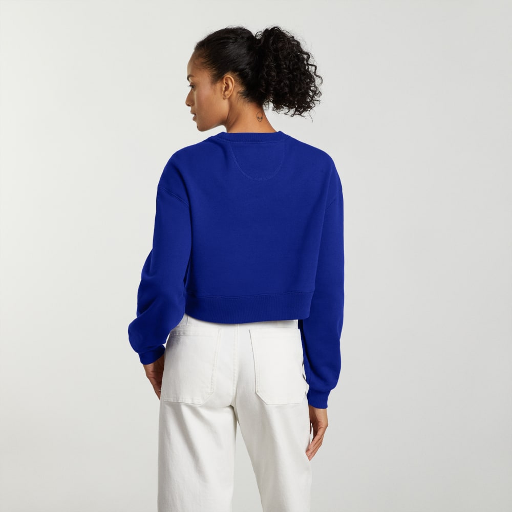 womens-organic-ctn-cropped-crew-cobalt | alt