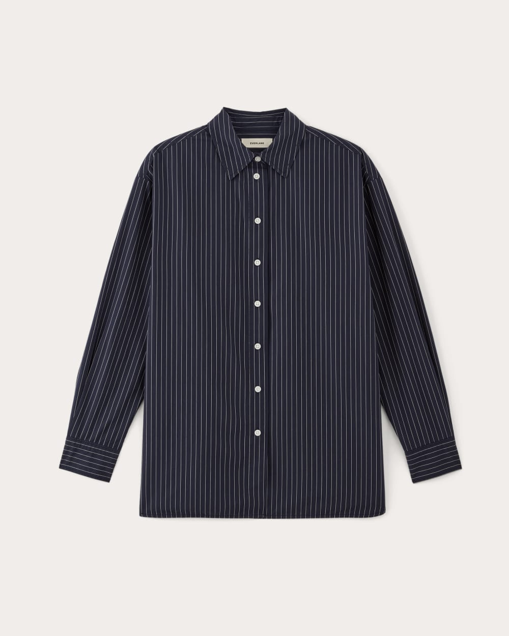 womens-supima-cotton-boyfriend-shirt-navy-shirt | alt