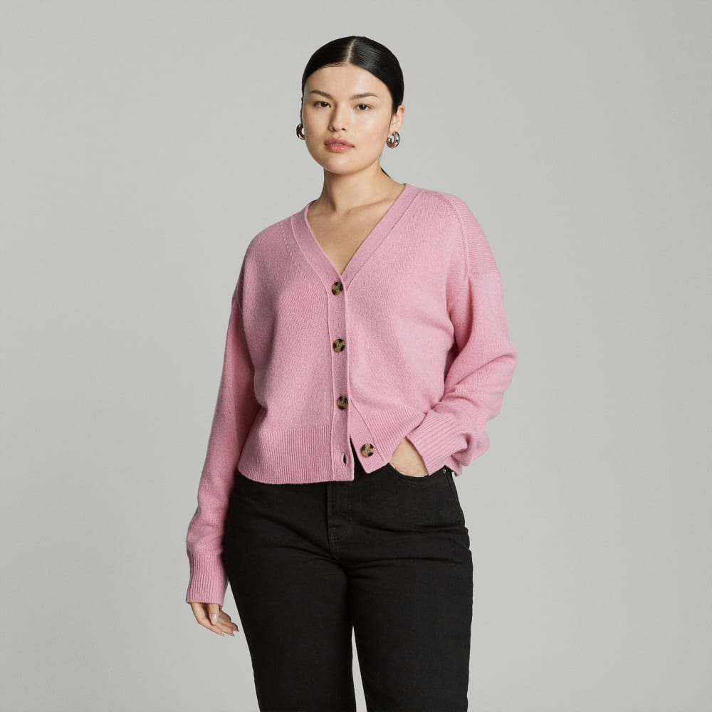 womens-recashmere-cropped-cardigan-bubblegum | primary