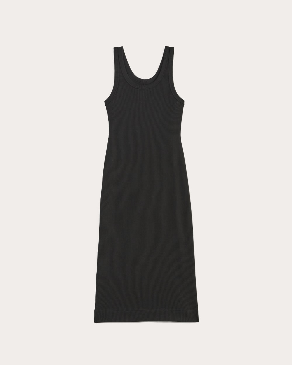 womens-ribbed-tank-dress-black | alt