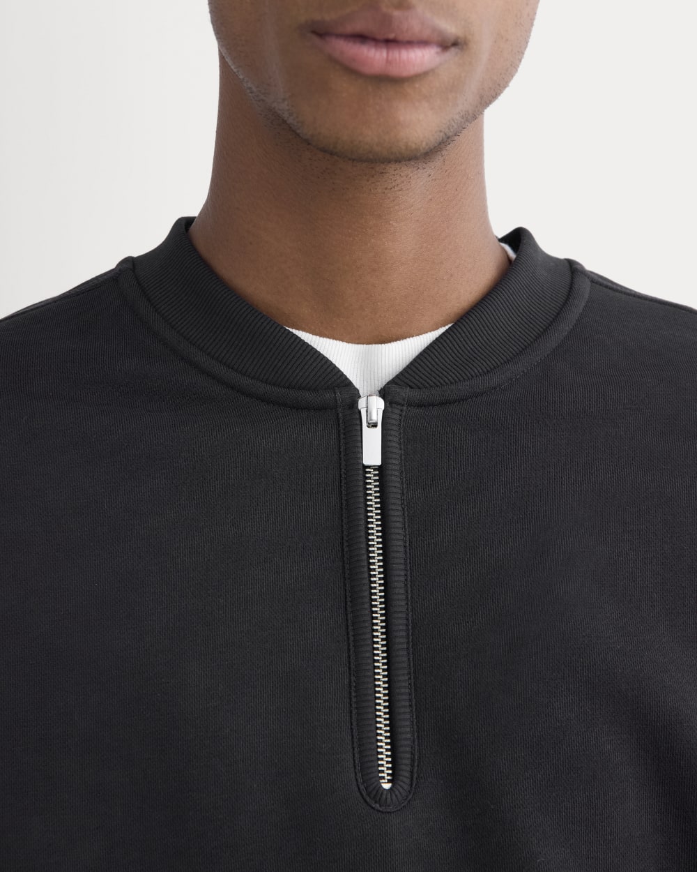 mens-luxe-fleece-halfzip-pullover-black