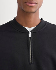 mens-luxe-fleece-halfzip-pullover-black