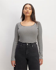 womens-supima-micro-rib-ls-scoop-tee-bone-black