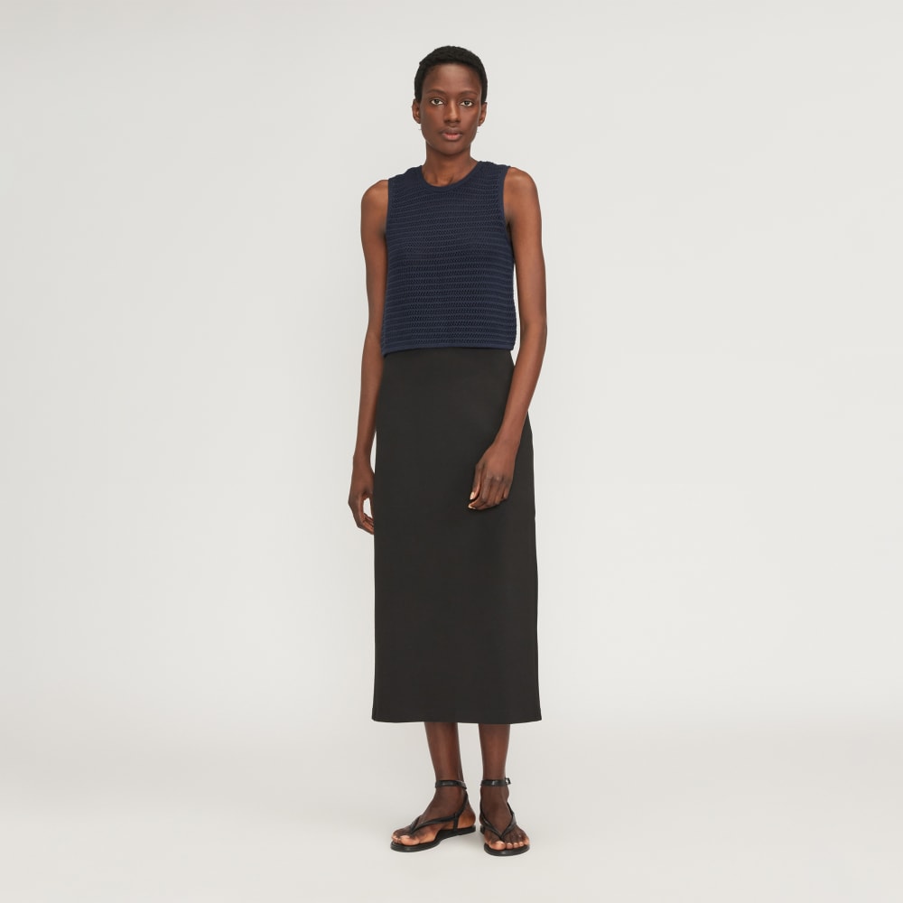 womens-crochet-knit-cami-navy