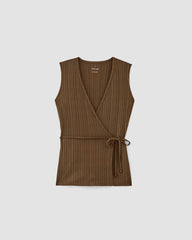 womens-rib-wrap-top-cocoa | alt