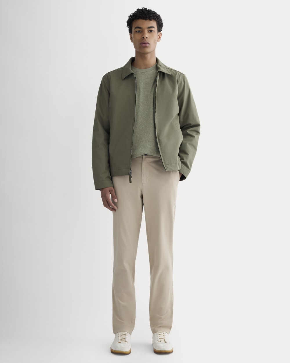 mens-performance-chino-athletic-trench-coat-khaki | primary