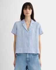 womens-linen-notch-ss-shirt-bluebell-bone | primary