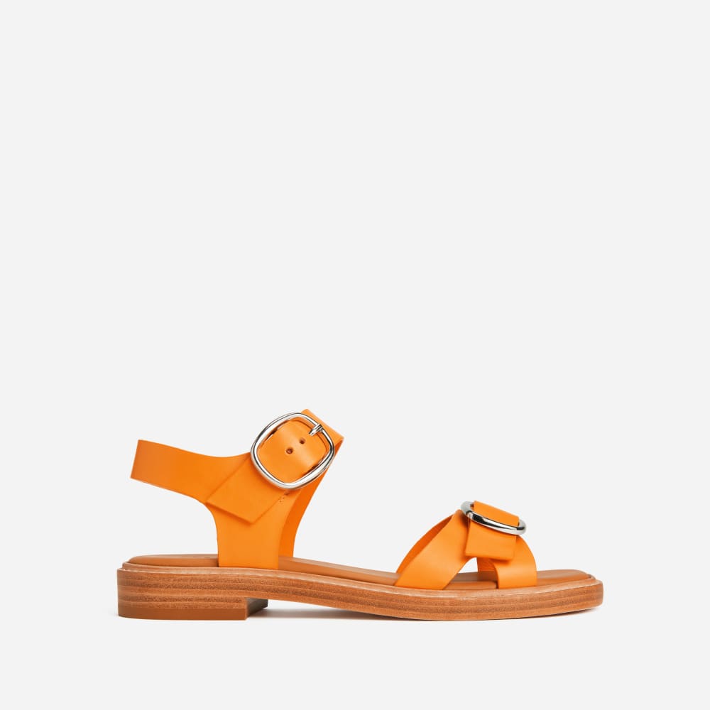womens-italian-leather-buckle-sandal-turmeric | alt