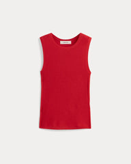 womens-ultrasoft-merino-rib-shell-tank-classic-red | alt