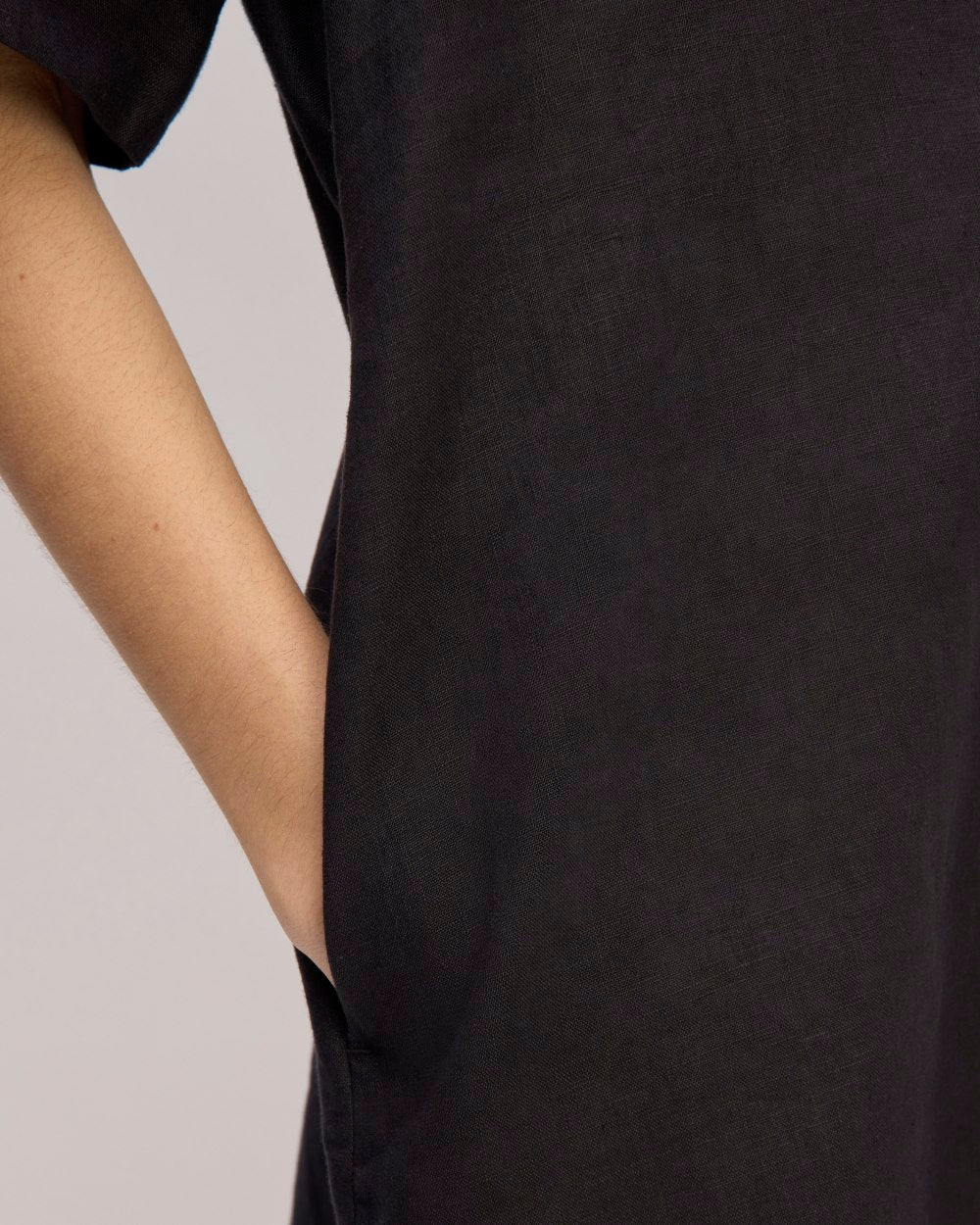 womens-linen-ss-shirt-dress-black