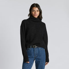 womens-alpaca-oversized-turtleneck-heathered-black | primary