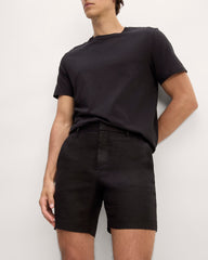 mens-linen-trouser-short-black