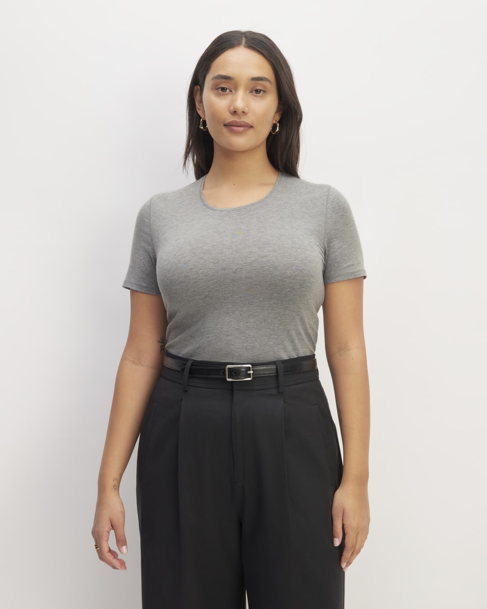 womens-supima-stretch-crew-neck-tee-mid-heather-grey | primary