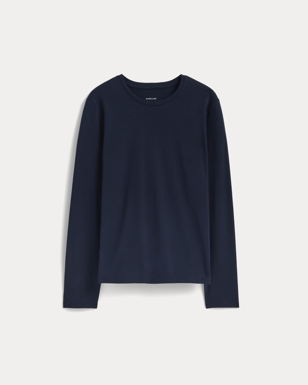 womens-essential-slim-long-sleeve-crew-navy | alt