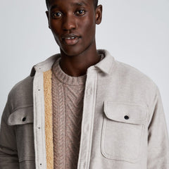 mens-fleece-lined-overshirt-burnt-sugar | alt