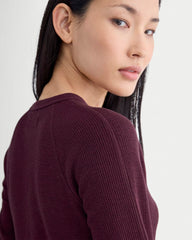 womens-slim-fit-crew-in-cozy-waffle-heathered-port-royale