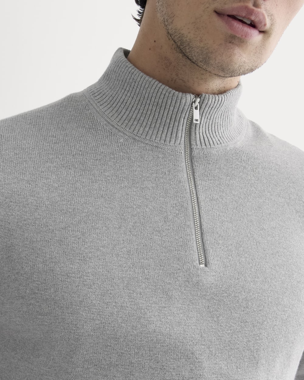 mens-no-sweat-quarter-zip-heathered-grey