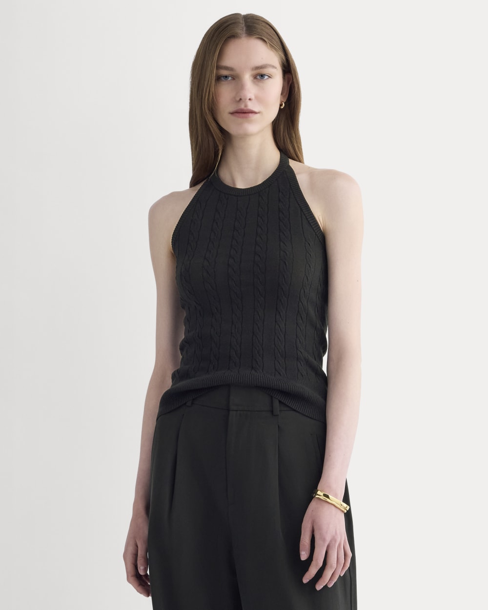 womens-cable-halter-in-cotton-cashmere-black | primary