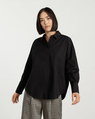 womens-oversized-poplin-shirt-black