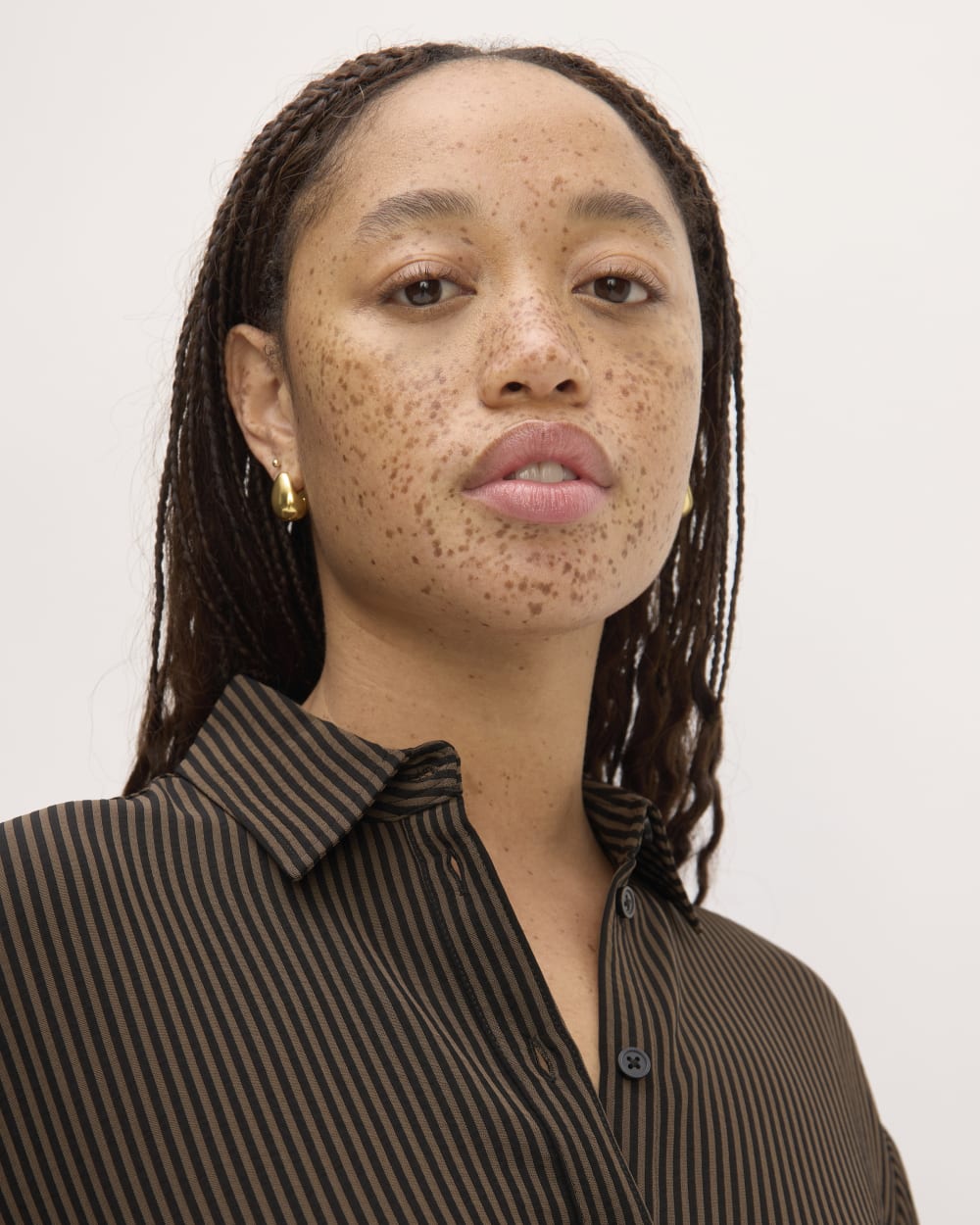 womens-mini-jacquard-stripe-shirt-dress-cocoa-black